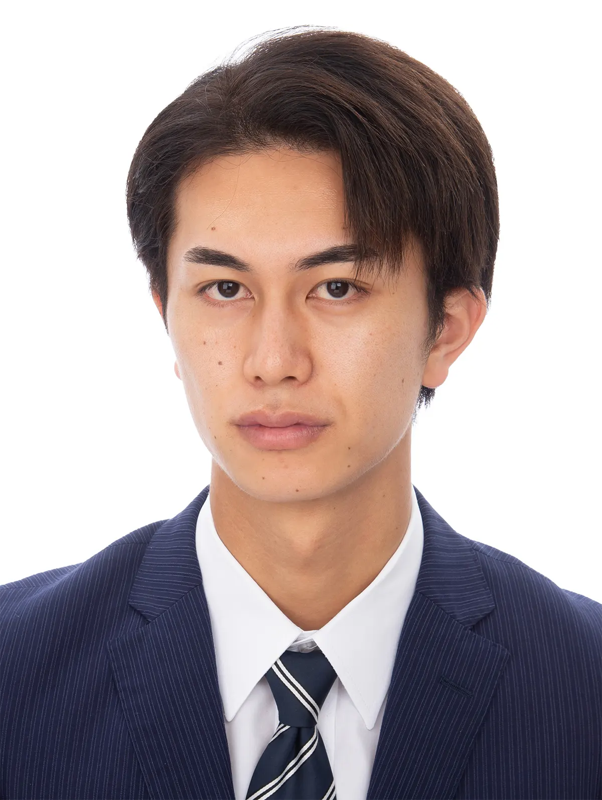 転職証明写真ビフォー