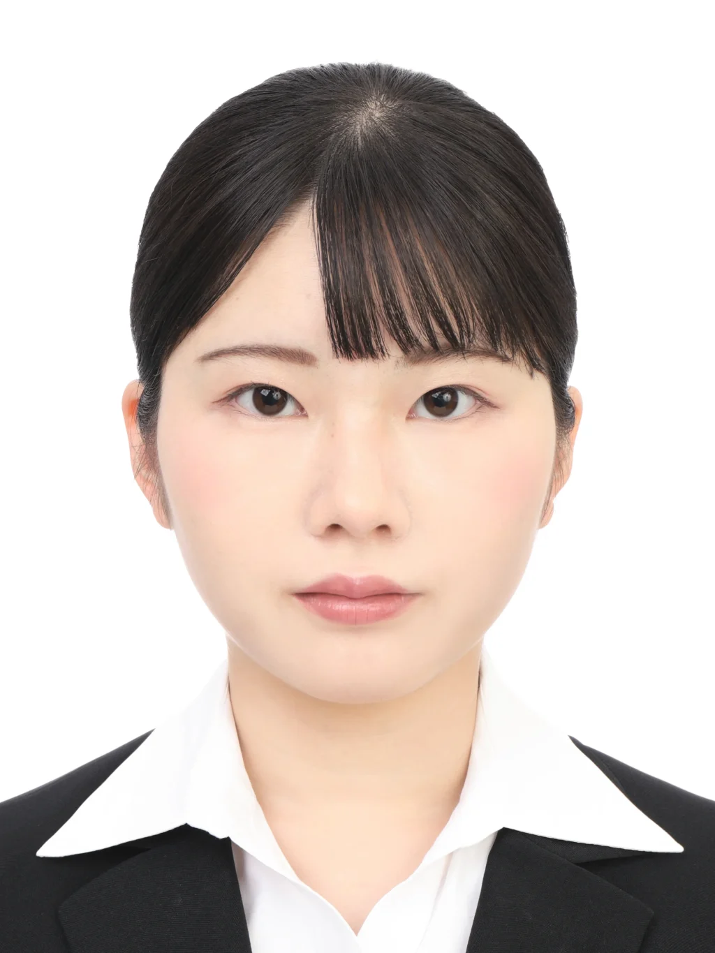 女子就活生のプロがヘアメイクして、撮影指導をした証明写真のアフター